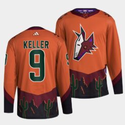 Arizona Coyotes Clayton Keller Reverse Orange Jersey