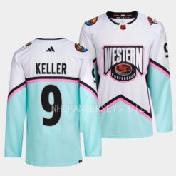 Arizona Coyotes Clayton Keller Western Conference 2023 NHL All-Star White Jersey