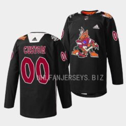 Arizona Coyotes Custom 2023 Black Excellence Night Black Modern Rockstars Jersey