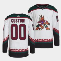 Arizona Coyotes Custom Away White Jersey