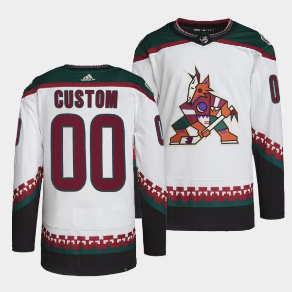 Arizona Coyotes Custom Away White Jersey Arizona Coyotes Custom Away White Jersey