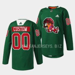 Arizona Coyotes Custom Howliday Green Jersey