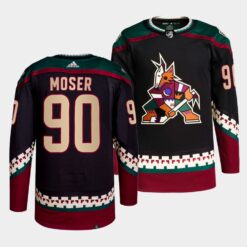 Arizona Coyotes J.J. Moser Home Black Jersey