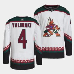 Arizona Coyotes Juuso Valimaki Away White Jersey