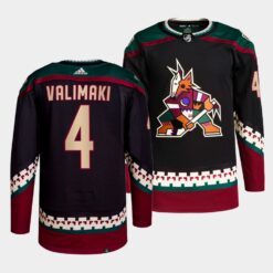 Arizona Coyotes Juuso Valimaki Home Black Jersey