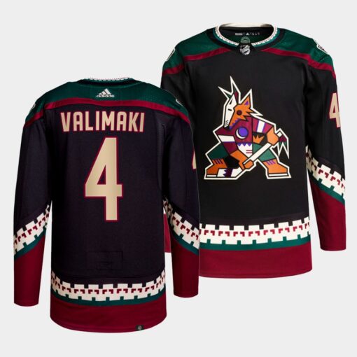 Arizona Coyotes Juuso Valimaki Home Black Jersey