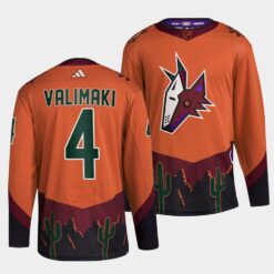 Arizona Coyotes Juuso Valimaki Reverse Orange Jersey