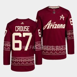 Arizona Coyotes Lawson Crouse 2022-23 Desert Night Alternate Garnet Jersey