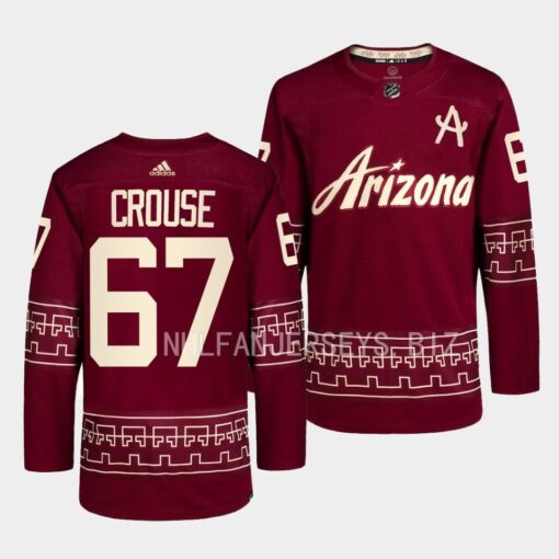 Arizona Coyotes Lawson Crouse 2022-23 Desert Night Alternate Garnet Jersey