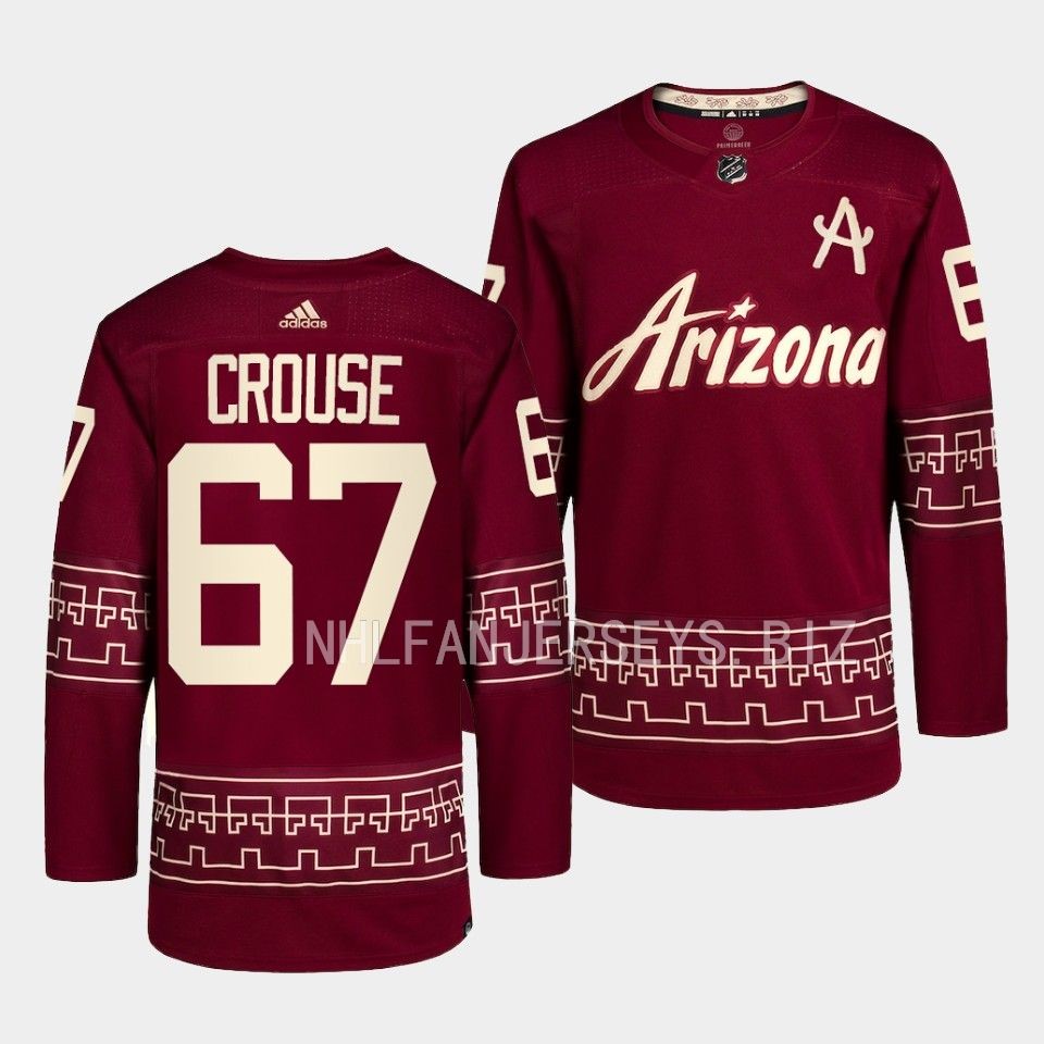 Arizona Coyotes Lawson Crouse 2022-23 Desert Night Alternate Garnet Jersey Arizona Coyotes Lawson Crouse 2022-23 Desert Night Alternate Garnet Jersey