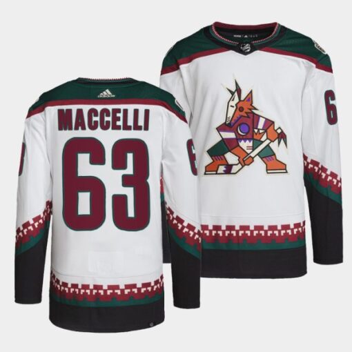 Arizona Coyotes Matias Maccelli Away White Jersey