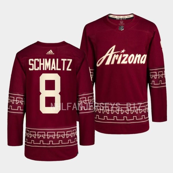Arizona Coyotes Nick Schmaltz 2022-23 Desert Night Alternate Garnet Jersey Arizona Coyotes Nick Schmaltz 2022-23 Desert Night Alternate Garnet Jersey