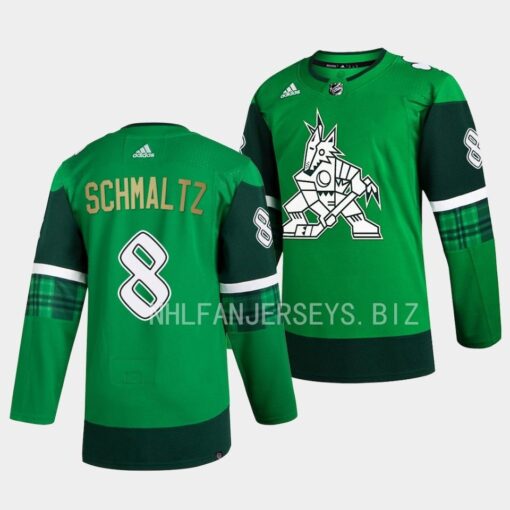 Arizona Coyotes Nick Schmaltz 2023 St. Patricks Day Green Jersey