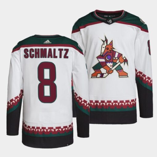 Arizona Coyotes Nick Schmaltz Away White Jersey