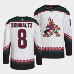 Arizona Coyotes Nick Schmaltz Away White Jersey