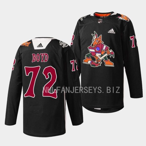 Arizona Coyotes Travis Boyd 2023 Black Excellence Night Black Jersey Arizona Coyotes Travis Boyd 2023 Black Excellence Night Black Jersey
