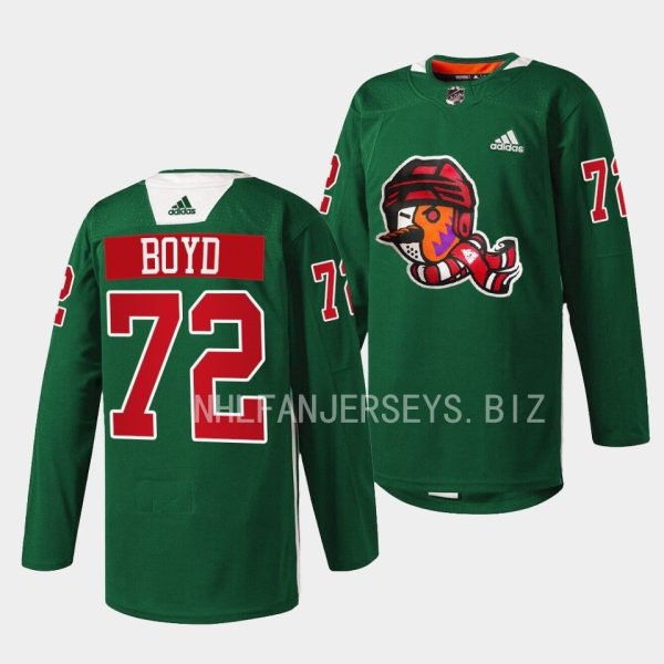 Arizona Coyotes Travis Boyd Howliday Green Jersey Arizona Coyotes Travis Boyd Howliday Green Jersey