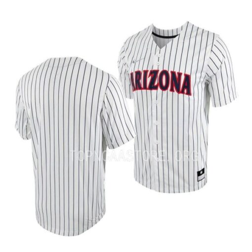 Arizona Wildcats College Baseball White Full-Button Jersey