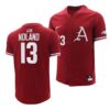 Arkansas Razorbacks Cliff Lee College Baseball Jersey Natural