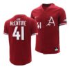Arkansas Razorbacks Robert Moore College Baseball Jersey Natural