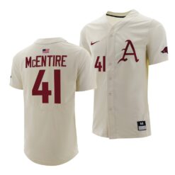 Arkansas Razorbacks Will McEntire College Baseball Jersey Natural