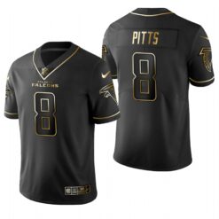 Atlanta Falcons Kyle Pitts Black Golden Limited Jersey
