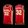 Atlanta Hawks Bogdan Bogdanovic 2022-23 Gold Earned Edition Jersey