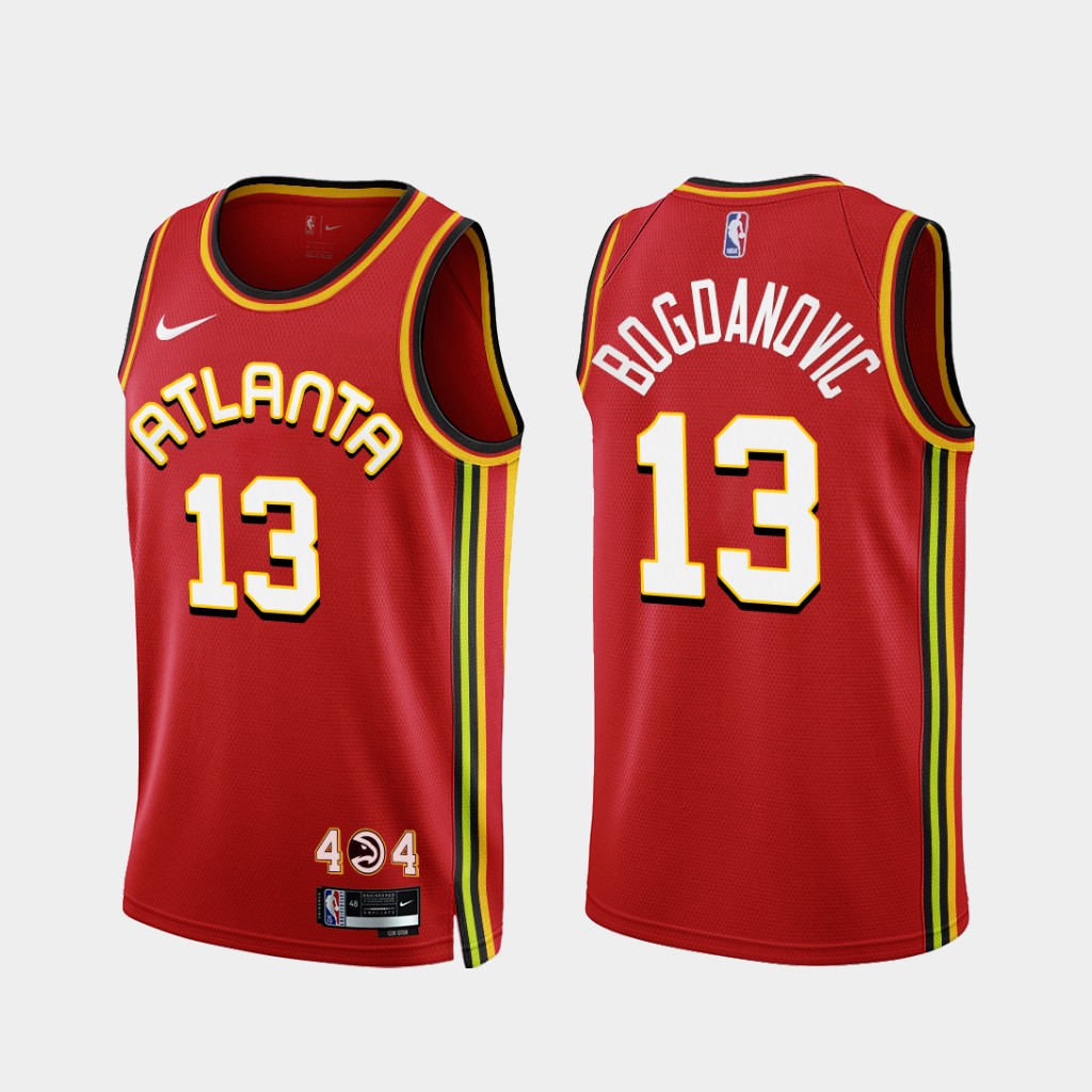 Atlanta Hawks Bogdan Bogdanovic 2022-23 Red Icon Edition Jersey Atlanta Hawks Bogdan Bogdanovic 2022-23 Red Icon Edition Jersey