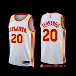 Atlanta Hawks Bruno Fernando 2022-23 Association Edition Jersey White