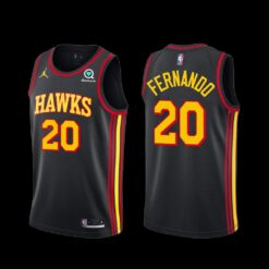 Atlanta Hawks Bruno Fernando 2022-23 Statement Edition Jersey Black