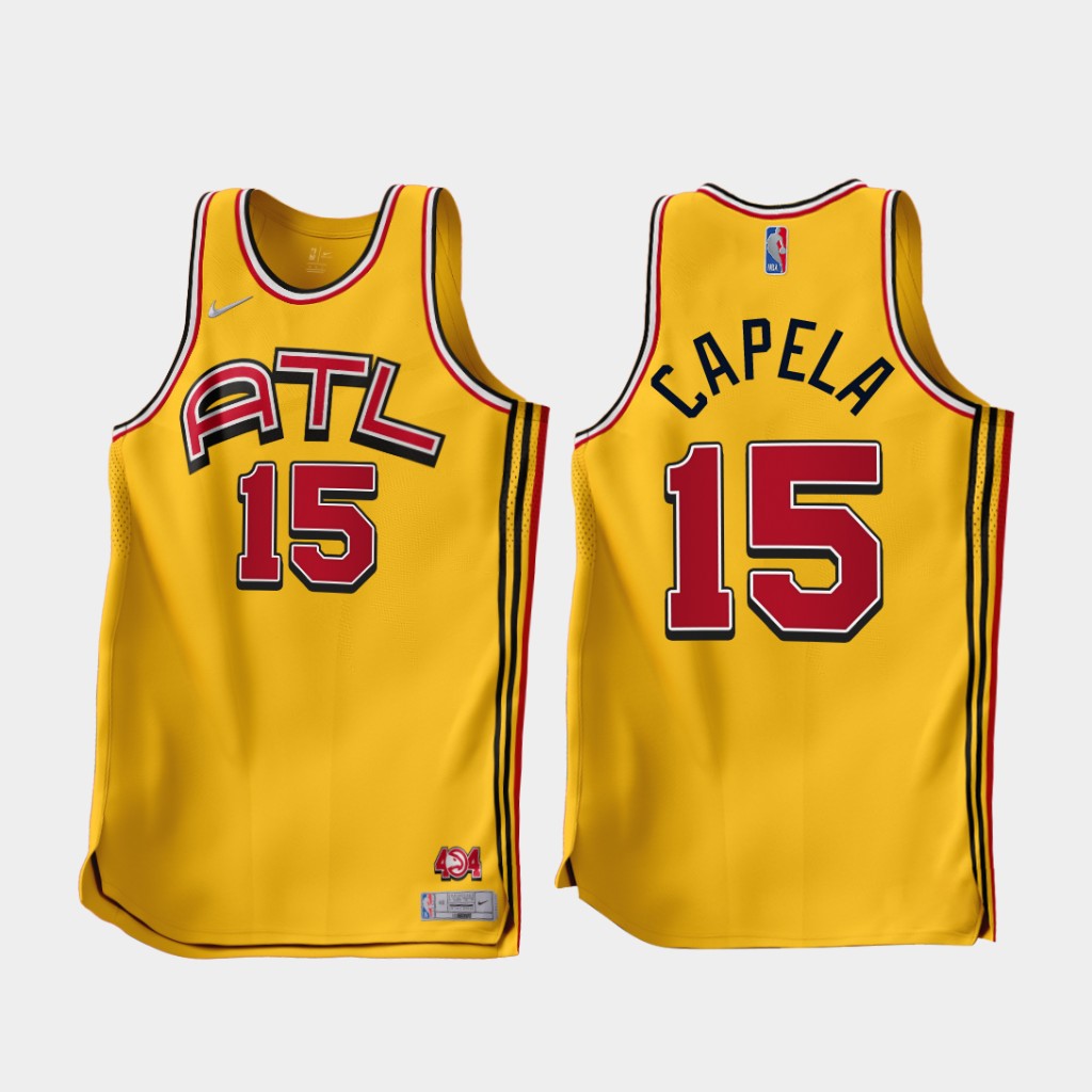 Atlanta Hawks Clint Capela 2022-23 Gold Earned Edition Jersey Atlanta Hawks Clint Capela 2022-23 Gold Earned Edition Jersey
