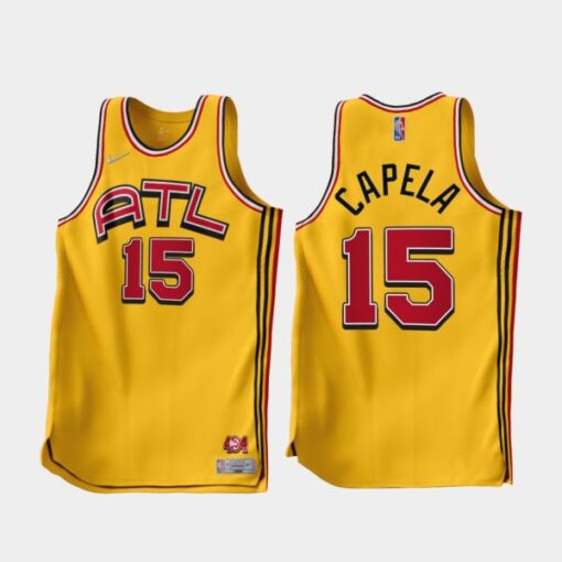 Atlanta Hawks Clint Capela 2022-23 Gold Earned Edition Jersey