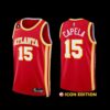 Atlanta Hawks Clint Capela 2022-23 Red Icon Edition Jersey