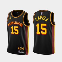 Atlanta Hawks Clint Capela 2022-23 Statement Edition Jersey Black