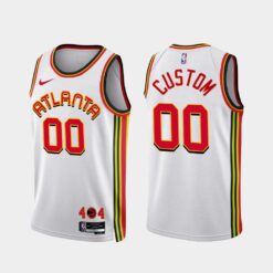 Atlanta Hawks Custom 2022-23 Association Edition Jersey White