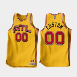 Atlanta Hawks Custom 2022-23 Gold Earned Edition Jersey