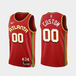 Atlanta Hawks Custom 2022-23 Red Icon Edition Jersey