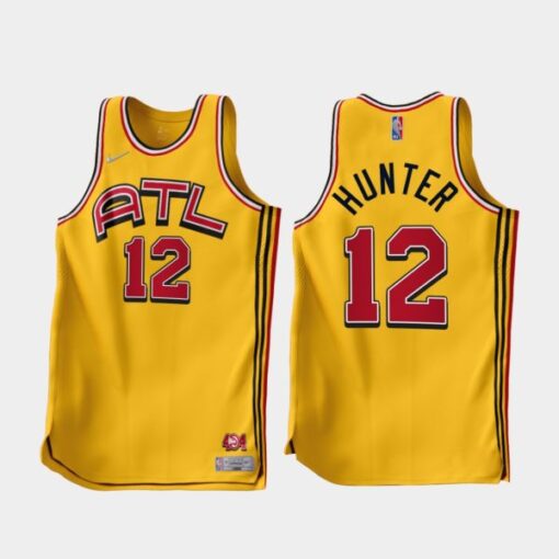 Atlanta Hawks De’Andre Hunter 2022-23 Gold Earned Edition Jersey