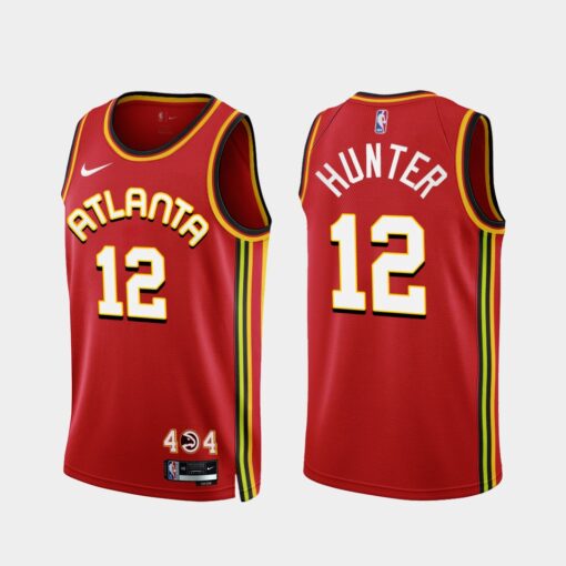 Atlanta Hawks De’Andre Hunter 2022-23 Red Icon Edition Jersey