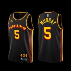 Atlanta Hawks Dejounte Murray 2022-23 Black Statement Edition Jersey