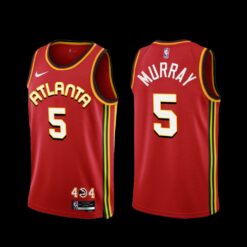 Atlanta Hawks Dejounte Murray 2022-23 Red Icon Edition Jersey