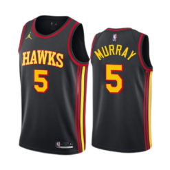 Atlanta Hawks Dejounte Murray Black Statement Edition Jersey