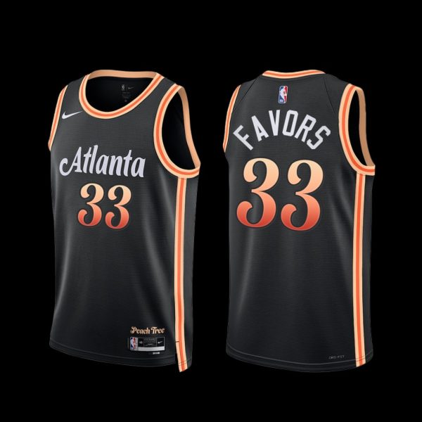 Atlanta Hawks Derrick Favors 2022-23 Black City Edition Jersey Atlanta Hawks Derrick Favors 2022-23 Black City Edition Jersey