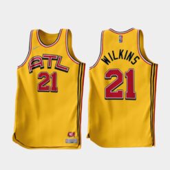 Atlanta Hawks Dominique Wilkins 2022-23 Gold Earned Edition Jersey
