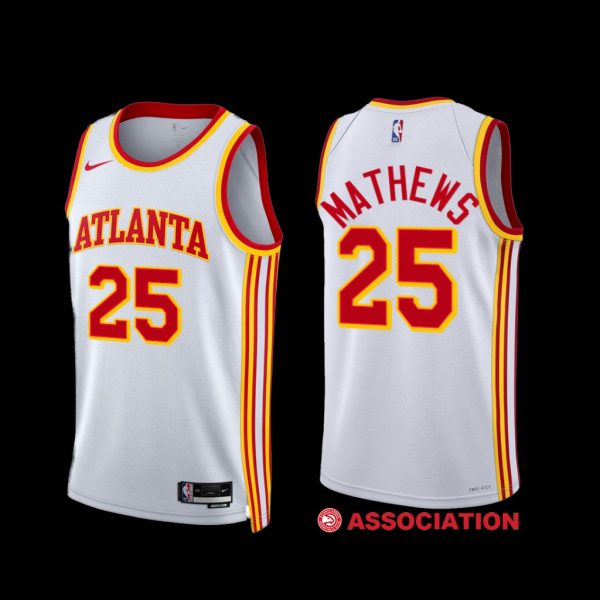 Atlanta Hawks Garrison Mathews 2022-23 Association Edition Jersey White Atlanta Hawks Garrison Mathews 2022-23 Association Edition Jersey White