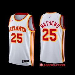 Atlanta Hawks Garrison Mathews 2022-23 Association Edition Jersey White