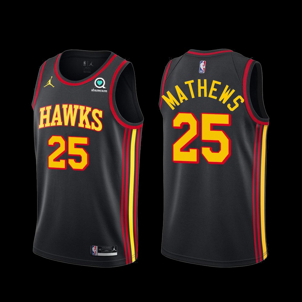 Atlanta Hawks Garrison Mathews 2022-23 Statement Edition Jersey Black Atlanta Hawks Garrison Mathews 2022-23 Statement Edition Jersey Black