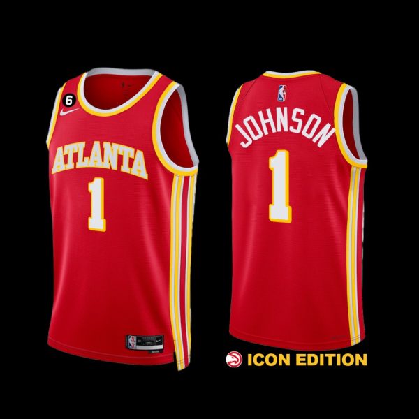 Atlanta Hawks Jalen Johnson 2022-23 Icon Edition Jersey Red Atlanta Hawks Jalen Johnson 2022-23 Icon Edition Jersey Red