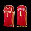 Atlanta Hawks John Collins 2022-23 City Edition NO.6 Patch Jersey Black