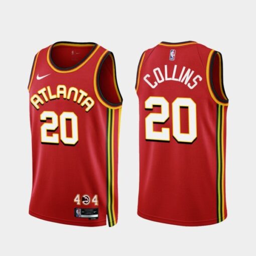 Atlanta Hawks John Collins 2022-23 Red Icon Edition Jersey